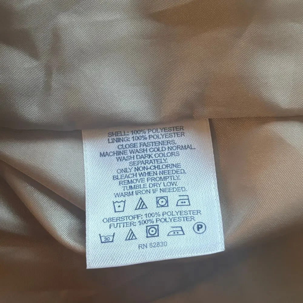 NWT Lands End Women’s Removable Hooded Trench Coat Sz M Petite  - Picture 5 of 7